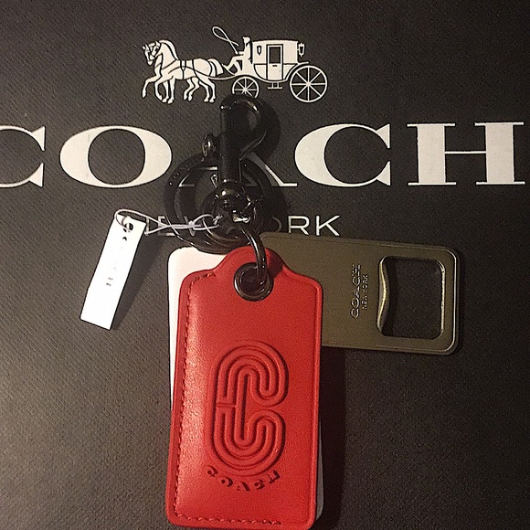 (UNISEX) COACH BOTTLE OPENER KEY FOB /KEYCHAIN - Picture 4 of 10